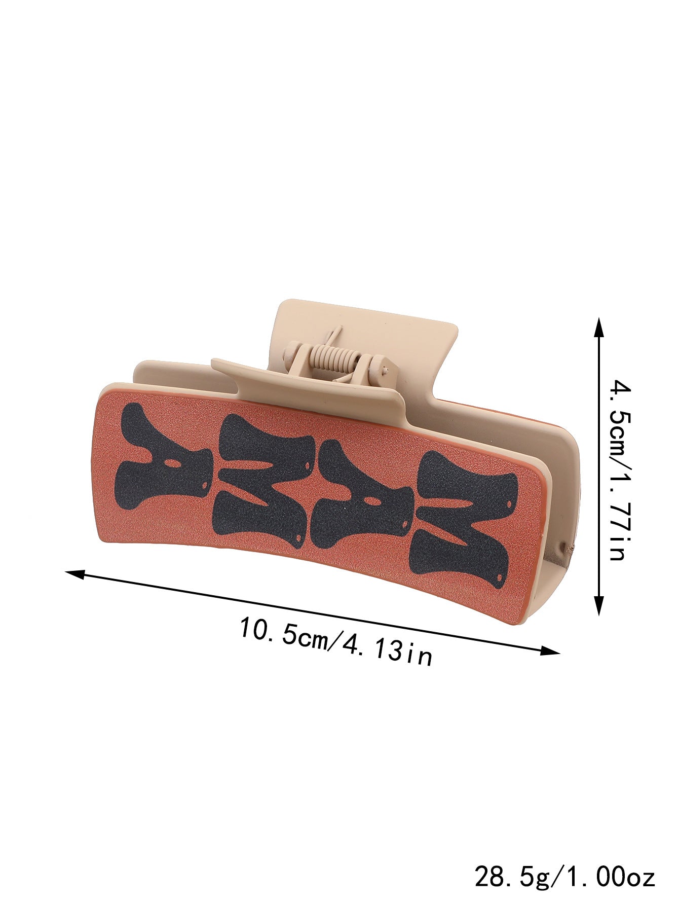 Wholesale Western Denim Wind Cactus Leather Women's Hairpin Grab Clip Shark Clip